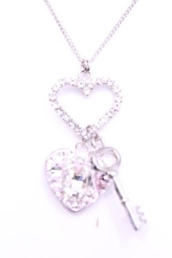 画像1: REILA heart pink ring / うさぎキーモチーフネックレス  シルバー×ピンク O-25-11-12-067-LO-AC-IG-OS