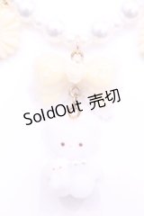 Haku Healing / くまとリボンのビースネックレス   O-25-11-12-069-LO-AC-IG-OS