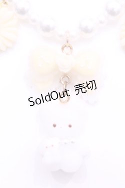 画像1: Haku Healing / くまとリボンのビースネックレス   O-25-11-12-069-LO-AC-IG-OS