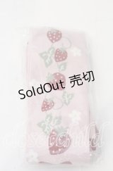 axes femme kawaii / いちご柄オーバーニー F ピンク O-25-11-12-1001-AX-ZA-OW-OS