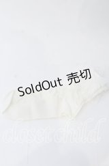 m petit by misako / リボン付き透かしリボン柄クルーソックス  アイボリー O-25-11-12-1014-LO-ZA-OW-OS