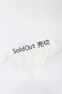 m petit by misako / リボン付き透かしリボン柄クルーソックス  アイボリー O-25-11-12-1014-LO-ZA-OW-OS