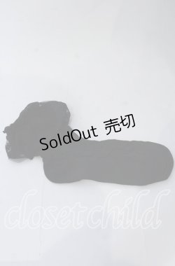 画像1: m petit by misako / 透かしリボン柄クルーソックス  クロ O-25-11-12-1015-LO-ZA-OW-OS