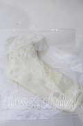 m petit by misako / 透かしリボン柄クルーソックス  アイボリー O-25-11-12-1016-LO-ZA-OW-OS
