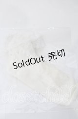 m petit by misako / 透かしリボン柄クルーソックス  アイボリー O-25-11-12-1016-LO-ZA-OW-OS