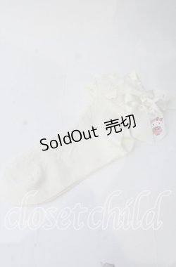 画像1: m petit by misako / サンリオキャラクターズコラボクルーソックス  アイボリー O-25-11-12-1018-LO-ZA-OW-OS