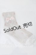 m petit by misako / プチバラ＆リボン付きクルーソックス  ピンク O-25-11-12-1024-LO-ZA-OW-OS