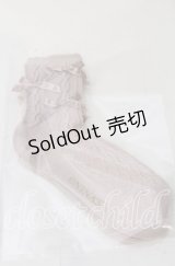 m petit by misako / ロゴリボンクルーソックス  ピンク O-25-11-12-1028-LO-ZA-OW-OS