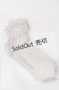 m petit by misako / ロゴリボンクルーソックス  ピンク O-25-11-12-1028-LO-ZA-OW-OS