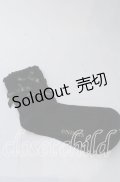 m petit by misako / ロゴリボンクルーソックス  クロ O-25-11-12-1029-LO-ZA-OW-OS