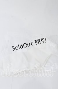 m petit by misako / レース＆リボン付きクルーソックス  シロ O-25-11-12-1033-LO-ZA-OW-OS