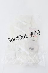 m petit by misako / AMフロントリボンタイツ L〜LL アイボリー O-25-11-12-1035-LO-ZA-OW-OS