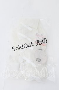 m petit by misako / AMフロントリボンタイツ L〜LL アイボリー O-25-11-12-1035-LO-ZA-OW-OS