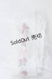 m petit by misako / サンリオコラボオーバーニーソックス  シロ×ピンク　花柄 O-25-11-12-1039-LO-ZA-OW-OS