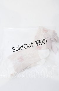 m petit by misako / サンリオキャラクターズコラボリボンレース柄クルーソックス  ピンク O-25-11-12-1004-LO-ZA-OW-OS