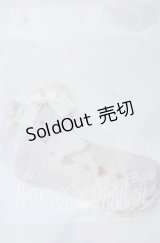 m petit by misako / ハートレース柄リボン付きクルーソックス  アイボリー O-25-11-12-1005-LO-ZA-OW-OS