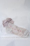 m petit by misako / ハートレース柄リボン付きクルーソックス  ピンク O-25-11-12-1007-LO-ZA-OW-OS