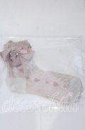 m petit by misako / ハートレース柄リボン付きクルーソックス  ピンク O-25-11-12-1008-LO-ZA-OW-OS