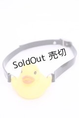 口枷屋モイラ / アヒル式口枷  クロ×イエロー O-25-11-12-005-LO-AC-IG-OS