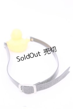 画像2: 口枷屋モイラ / アヒル式口枷  クロ×イエロー O-25-11-12-005-LO-AC-IG-OS