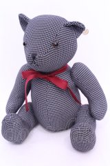 an another angelus / テディベア  クロ×シロ格子 O-25-11-12-006-CA-ZA-IG-ZT335