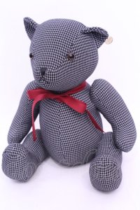 an another angelus / テディベア  クロ×シロ格子 O-25-11-12-006-CA-ZA-IG-ZT335