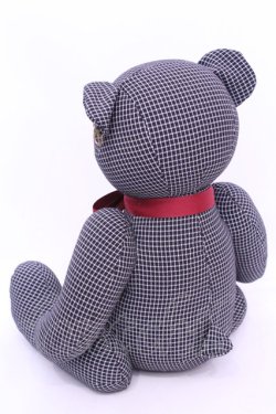画像2: an another angelus / テディベア  クロ×シロ格子 O-25-11-12-006-CA-ZA-IG-OS