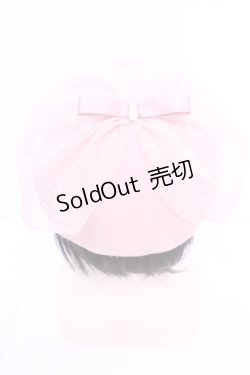 画像2: m petit by misako / NINA'S チュールリボンベレー帽  ピンク O-25-11-12-007-LO-AC-IG-ZT