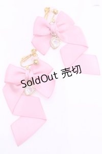 LOTUS ribbon / イヤリング  ピンク ハート0 O-25-11-12-014-EL-AC-IG-OS
