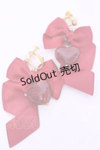 LOTUS ribbon / イヤリング  アカ イチゴ O-25-11-12-015-EL-AC-IG-OS