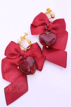 画像1: LOTUS ribbon / イヤリング  アカ イチゴ O-25-11-12-015-EL-AC-IG-OS