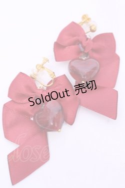画像1: LOTUS ribbon / イヤリング  アカ イチゴ O-25-11-12-015-EL-AC-IG-OS