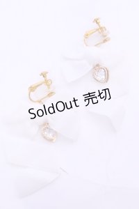 LOTUS ribbon / イヤリング  シロベロア O-25-11-12-017-EL-AC-IG-OS