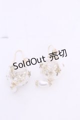 アソビゴコロ×オトメゴコロ / クリスマスオーナメントのピアス  ゴールド×クリア O-25-11-12-020-LO-AC-IG-OS