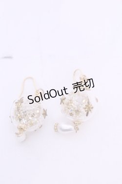 画像1: アソビゴコロ×オトメゴコロ / クリスマスオーナメントのピアス  ゴールド×クリア O-25-11-12-020-LO-AC-IG-OS