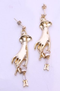 画像1: アソビゴコロ×オトメゴコロ / ハンドピアス  ゴールド O-25-11-12-021-LO-AC-IG-OS