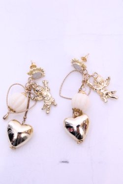 画像1: アソビゴコロ×オトメゴコロ / エンジェルハートピアス  ゴールド O-25-11-12-023-LO-AC-IG-OS