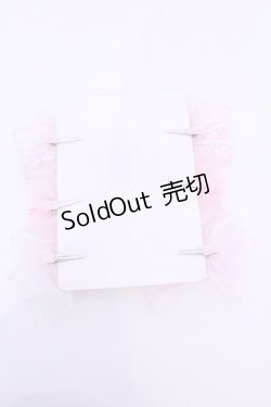 画像2: Stella-stellA / オーガンジーリボンクリップセット  ピンク O-25-11-12-026-LO-AC-IG-OS