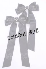 Sweet Season / リボンクリップ  クロ×ビジューハート O-25-11-12-028-LO-AC-IG-OS