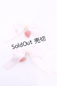 Sweet Season / リボンクリップ  ピンク×イチゴ O-25-11-12-029-LO-AC-IG-OS