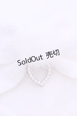 画像2: とぅいんくる。 / ツイードハートりぼんくりっぷ  シロ O-25-11-12-040-LO-AC-IG-OS