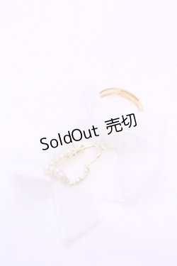 画像1: LOTUS ribbon / リボンリング  シロ O-25-11-12-045-EL-AC-IG-OS