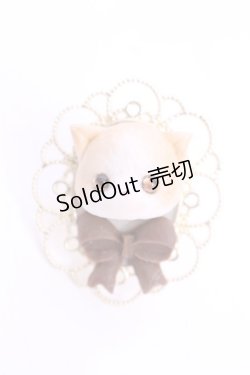 画像1: Baby Meow / ねこフェイスカメオリング  オフ O-25-11-12-047-LO-AC-IG-ZT432-F002