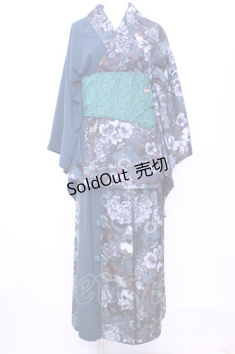 画像1: Qutie Frash / 2025 浴衣3点SET  グリーン O-25-11-13-001-QU-OP-OW-OS (1)