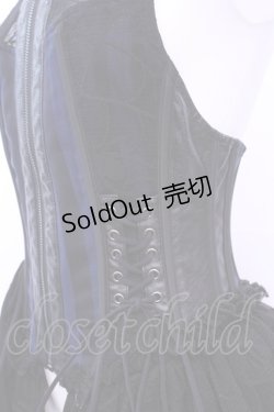 画像3: Qutie Frash / ホルターコルセットベスト  ネイビー×ブラック O-25-11-13-002-QU-JA-OW-OS