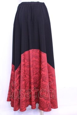 画像3: Qutie Frash / サーキュラーロングスカート  ブラック×レッド O-25-11-13-025-QU-SK-OW-OS