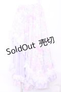 Qutie Frash / 和柄レースロングスカート  ピンク O-25-11-13-028-QU-SK-OW-OS
