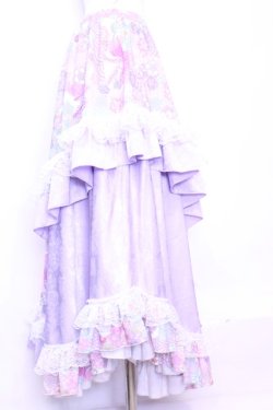 画像2: Qutie Frash / 和柄レースロングスカート  ピンク O-25-11-13-028-QU-SK-OW-OS