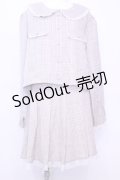 DearMyLoveRose / 丸襟レースセーラーセットアップ 3L ラテチェック O-25-11-13-029-EL-OP-OW-OS