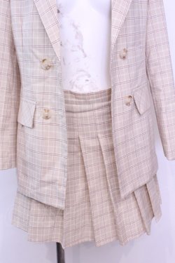 画像2: DearMyLoveRose / スプリングチェック柄セットアップ M アイボリー O-25-11-13-030-EL-OP-OW-OS